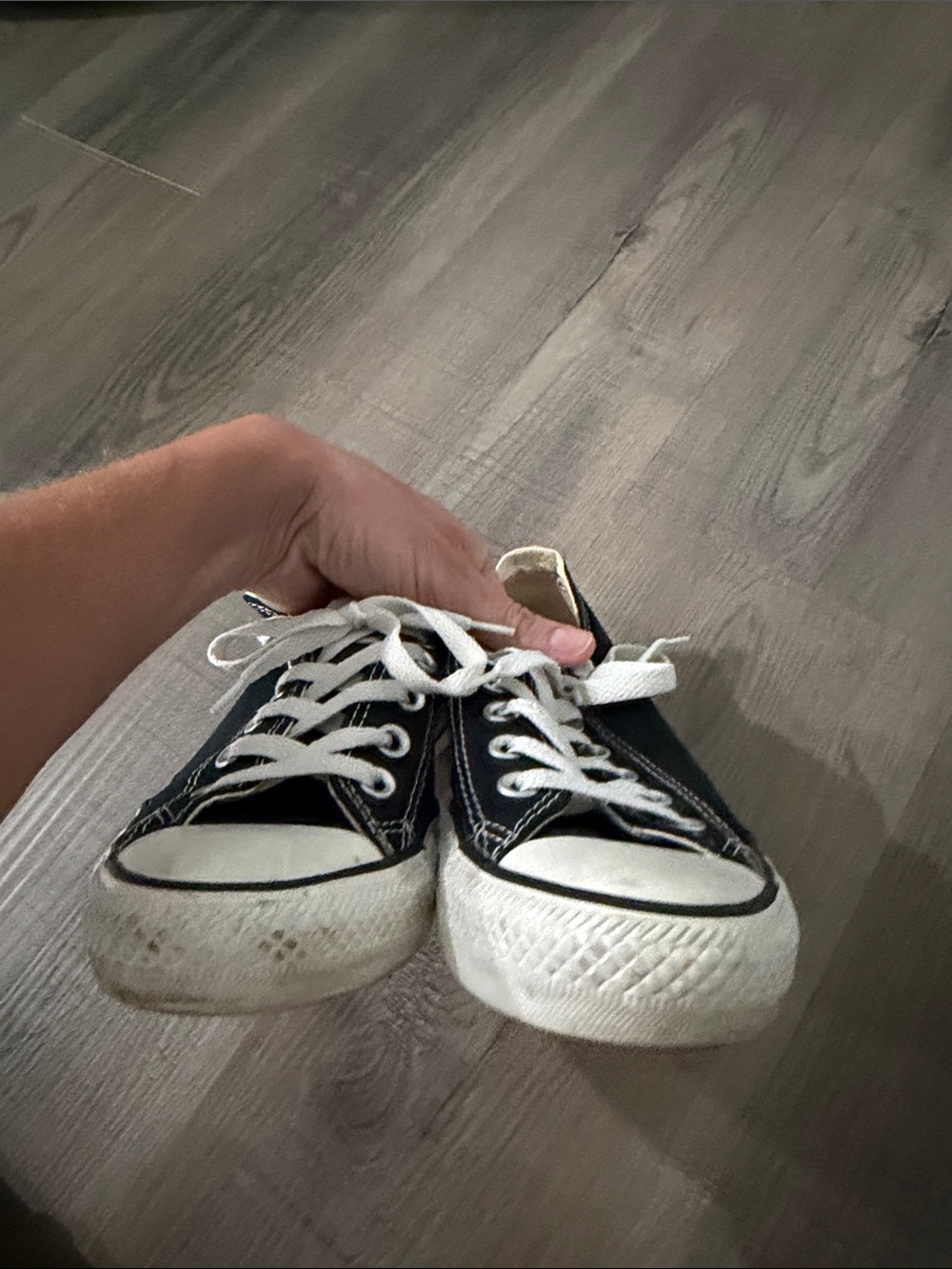 Classic Black Low-Top converse Canvas Sneakers - Picture 2 of 6